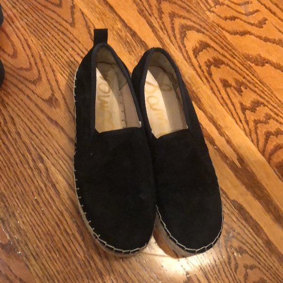 Sam Edelman black suede espadrilles - Picture 2 of 4